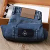 Jeans Rectos para Hombre, Estilo Delgado de Primavera y Verano, Textura Elástica, Casual para el Día a Día, Pantalones de Mezclilla Azules Sueltos de Alta Gama