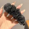 Presilha de cabelo luxuosa e requintada em formato de laço banana, novo estilo coreano 2026, versátil e elegante, adequada para rabos de cavalo altos