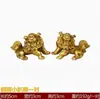Yang Tongji Adorno de León de Pekín Artesanía Regalo Decoración León de la Ciudad Prohibida León de Cobre León sin Base para Puerta de Palacio