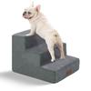 Escaleras para Perros Mascotas a Cama Peldaños Escalera Pequeña para Perros Mayores Rampa Escalera Antideslizante Mesita de Noche Sofá Extraíble y Lavable