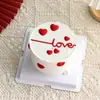 Día de San Valentín Chino Aniversario de Pareja Pastel de Confesión Decoración Corazón Amor San Valentín Ins Adorno Sencillo para Pastel
