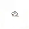 Anillo Azul de Zirconia Estilo Xiaohongshu para Mujer, Fresco y Elegante, Anillo Abierto Versátil para Dedo Índice, Joyería de Alta Gama