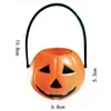 Linterna de Calabaza Portátil para Niños para Halloween Cubeta para Dulces Decoración Transfronteriza para el Día de Halloween Accesorios Cubeta de Calabaza Divertida para Dulces