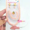 Estilo Océano Collar de Conchas para Niños Caracola Estrella de Mar Elemento Marino Sirena Niña Disfraz Joyería a Juego Princesa