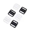 En stock: hebilla dos en uno para mujer, par de hebillas para ropa interior, hebilla ajustable para cuello, hebilla de plástico para sujetador, hebilla frontal.