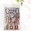 Pegatinas de Cambio de Rostro y Vestir de Princesa Transfronterizas para Niñas y Niños, Escenas de Dibujos Animados Hermosas y Lindas, Juguetes Educativos Decorativos para Mostrar