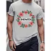 Camiseta de Talla Europea Transfronteriza Modelo Nuevo 2025 Exportación Temu Tiktok Stock Listo Venta al por Mayor Una Pieza Personalizada Una Pieza Personalizada