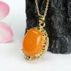 Colgante de Ámbar Natural Lleno de Miel Collar de Cera de Abeja Vieja Joyería Fábrica Venta al por Mayor Dropshipping S4022702