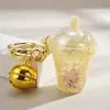 Mini coelho luminoso criativo pequeno chaveiro de joia fofo pingente de bolsa boneca ornamentos de chaveiro de carro