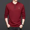 Nuevos Tops Casuales Populares de Otoño para Hombre del Fabricante Original, Sudadera de Manga Larga con Cuello Alto para Padres de Mediana Edad