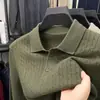Nuevo Suéter Básico de Invierno 2025 para Hombre, Engrosado, de Mediana Edad, Holgado, Color Sólido, Casual, Suéter de Punto con Cuello Campana para Hombre al por Mayor