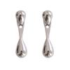 Pendientes Exquisitos de Plata de Ley 925 para Mujer, Estilo Ins Minimalista y Frío, Sentido de Alta Gama, Forma de Gota de Agua, Varios Estilos de Uso, Pendientes Colgantes Traseros, Modernos