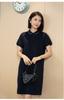 Yun Yun 2026 Nueva Ropa de Verano para Mujer Vestido de Punto de Manga Corta Color Sólido Simple Moda Ropa de Trabajo