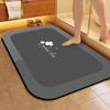 Alfombrilla de baño de tierra de diatomeas temu etiquetado baño absorción de agua secado rápido puerta de baño antideslizante resistente al desgaste sucio alfombrilla de pie para baño