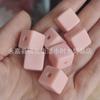 Nuevas cuentas acrílicas de 14 mm con forma cuadrada y agujero recto, color primavera, accesorios de joyería para bricolaje, material para abalorios