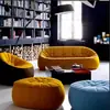Cadeira Abóbora Criativa e Única com Encosto Preguiçoso do Designer, Sofá Modular para Apartamento Pequeno, Poltrona Confortável para Pausa no Almoço na Varanda