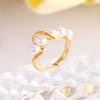 Anillo Envolvente de Perlas de Lujo Ligero Vintage Francés Rong Yu Anillo Ajustable de Apertura Vintage para Mujer