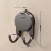 Gancho Doble Colgante Multifuncional Portátil Extractor de Papel de Cocina con Ventosa Fuerte Adhesivo Gancho para Baño Cocina Colgador de Baño