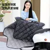 Capa Antivento para Veículo Elétrico para o Inverno, Espessada e Forrada com Lã, Ampliada e Alargada, Capa Antivento para Motocicleta com Proteção para Ombros e Pescoço, Totalmente Fechada para Calor