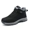 Zapatos de Vestir de Terciopelo para Otoño e Invierno para Hombres de Mediana Edad y Mayores, Zapatos de Algodón Cálidos para Invierno con Punta Redonda, Antideslizantes para Exteriores, Zapatos para Madres, Zapatos para Personas Mayores para Mujeres