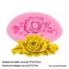 Série de modelagem de flores de rosas Molde de gel para gotas de chocolate Molde para bolo de fondant Molde para sabonete Molde para vela Molde para bolo Mais