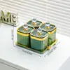 Novo Recipiente Plástico Quadrado Selado de Alta Qualidade para Armazenamento de Alimentos para Grãos e Cereais, Pote Doméstico para Alimentos, Caixa de Armazenamento de Frutas Secas para Cozinha
