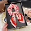Cachecol quadrado de seda estilo europeu e americano 70cm vintage estampado com castanha de caju arte faixa de cabelo terno com lenço decorativo