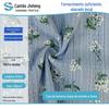 Gypsophila Pequena Flor Branca Estampada Recorte Lanterna Tira Jacquard Estilo Coreano Floral Algodão Top Tecido Tecido em Estoque