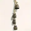 Decoração Suspensa de Corda de Cânhamo com um Sino de Metal, Anel de Sino de Vento, Ornamento Suspenso Feito à Mão, Sino de Vento, Decoração Suspensa para Moldura de Janela e Porta