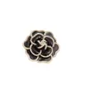 Broche de Camelia de Perlas de Lujo Ligero de Alta Calidad Aleación Goteo de Aceite Clásico Vintage Rosa Pin Fijo Antideslizante