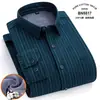 Camisas de Algodón Oxford a Cuadros de Manga Larga para Hombre para Primavera e Invierno, Versátiles Resistentes al Frío Camisas de Negocios para Caballero con Estampado Flock, Venta al por Mayor