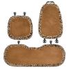 Nova Almofada de Assento de Carro de Pelúcia para Outono e Inverno Cruzamento de Fronteira Estampa de Leopardo Capa de Assento de Carro Fashionável Almofada de Assento de Carro Confortável e Quente