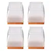 Protectores para Patas de Silla Silicona Silenciosa Resistente al Desgaste Almohadillas para Patas de Taburete Pata de Mesa y Silla Almohadillas Antideslizantes Cubierta Protectora Transparente para Pata de Mesa Silla de Comedor