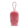 Cepillo de baño de silicona al por mayor para adultos y niños, cepillo de baño de masaje espumoso de pelo fino con esponja, toalla de baño de silicona con forma de erizo.
