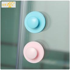 Produtos de segurança infantil transfronteiriços com adesivo dupla face azul e rosa bebê porta deslizante maçaneta da gaveta maçaneta da porta de plástico