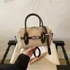 Bolsa Boston Patchwork Modelo Novo 2026 para Mulheres, Bolsa de Mão Color-Block Vintage, Bolsa Quadrada Pequena de Ombro e Transversal, Fashionável e Versátil