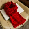 Bufanda Roja Grande Roja China para Hombres y Mujeres en Invierno, Año Nuevo del Caballo, Bufanda del Año Nuevo del Animal, Regalo para Mayores, Mamá y Papá