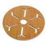 Procesamiento Esterilla Aislante Térmico Personalizada de Madera para Hogar Antideslizante Engrosada Especial para Olla de Hierro Multifuncional Anti quemaduras Posavasos de Alta Temperatura