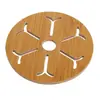 Inicio Alfombrilla de madera con aislamiento térmico de dibujos animados para mesa de comedor, alfombrilla antideslizante para ollas, cojín creativo y bonito, alfombrilla para té, alfombrilla para cuenco, posavasos