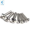 Tornillo de cabeza plana cruzada de acero inoxidable 304, tornillo dentado para máquina GB818, tornillo dentado para máquina de cabeza semicircular pequeña M5-M10