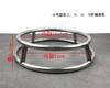 Estante para Wok de Acero Inoxidable Tubo Redondo Fondo Puntiagudo Estante para Ollas Colador de Cocina Comercial Estante de Almacenamiento con Almohadilla Aislante de Calor Anti-quemaduras