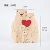 Puzzle de Madera Familiar de Pingüinos Pequeños Modelo Nuevo Transfronterizo Adorno Regalo Navideño Decoración Familiar Cálida