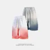 Pantalones Cortos de Algodón Puro Degradados para Hombre, Estilo Delgado de Verano, Moda Coreana, Ropa Exterior de Moda, Nuevo Modelo 2026, Pantalones Deportivos de Longitud Media para Hombre