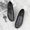Zapatos Doug para hombre 2022 nuevo otoño zapatos casuales Lefu de cuero para hombre perezoso Negocios pies ligeros una generación de cabello