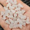 Cuentas sueltas de jade con agujero de calcedonia blanca hielo, calabaza tridimensional de ágata blanca, pulsera, collar, accesorios de joyería, cuentas