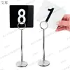 Suporte para Número de Mesa para Casamentos, Suporte de Aço Inoxidável para Cartão de Número de Mesa