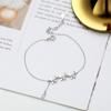 Pulsera de borla voladora de mariposa para mujer Plata de ley S925 Estilo Mori fresco moda Diamantes incrustados Joyería para novias Transmisión en vivo de TikTok