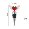 Tapón de vino para el Día de San Valentín con forma de ángel y demonio, tapón para botella de vino, tapón sellador de conservación de vino, pequeño regalo para bodas y fiestas