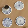 Posavasos Absorbente Redondo Estilo Japonés, Posavasos Duro de Tierra de Diatomeas Aislante de Calor, Salvamanteles de Escritorio, Posavasos Anti-quemaduras para Mesa de Comedor, Posavasos para Taza de Té de Oficina