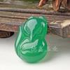 Calcedonia Hielo A Través Colgante de Zorro Colgante Mediano para Mujer Linghu Pequeño Lindo DIY Pequeña Joyería